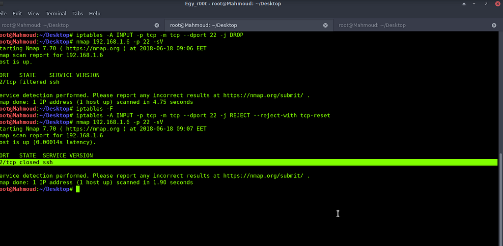 Evade Network Scanners with Firewall